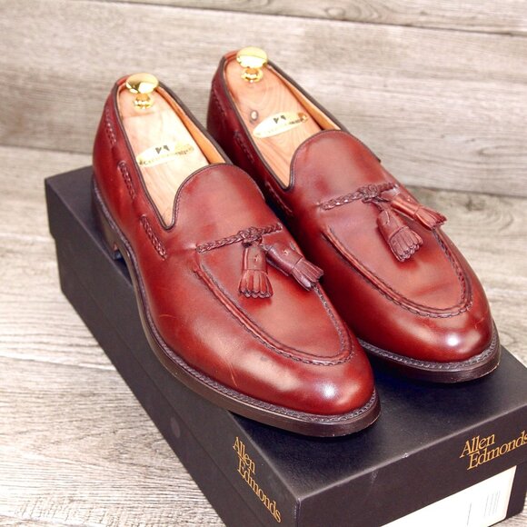 * NIB * $395 Allen Edmonds BROOKWOOD 13 AAA Extra Narrow Chili * add $15 Trees main image 9
